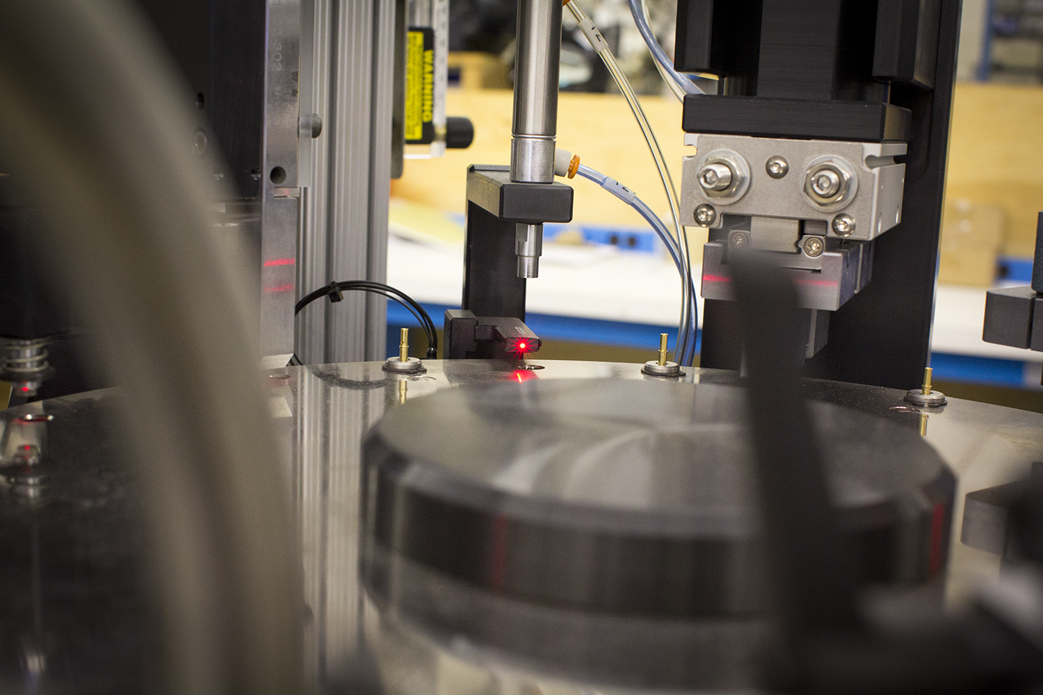 Industrial laser marking and automated assembly system
